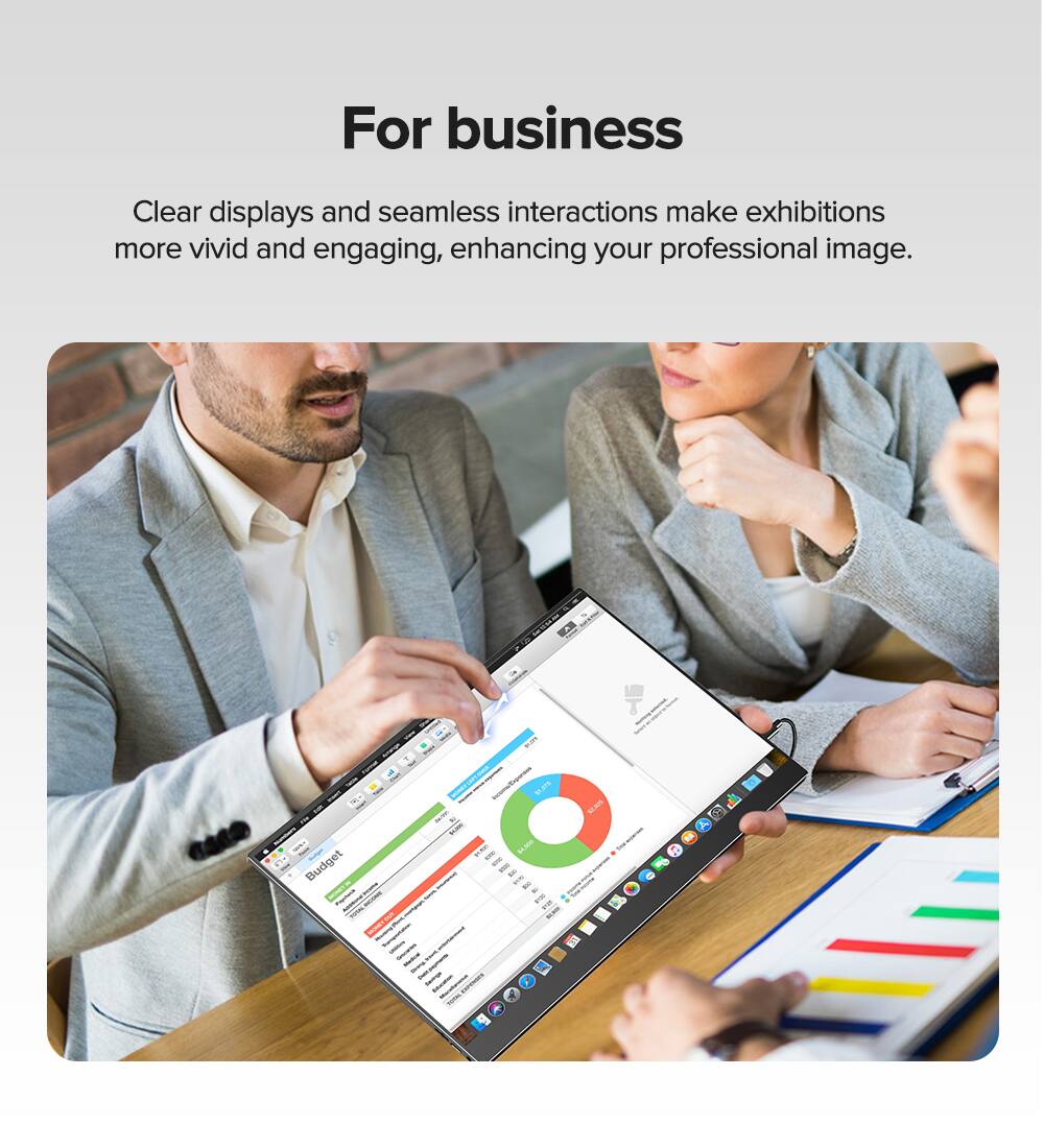 For business

Clear displays and seamless interactions make exhibitions more vivid and engaging, enhancing your professional image.