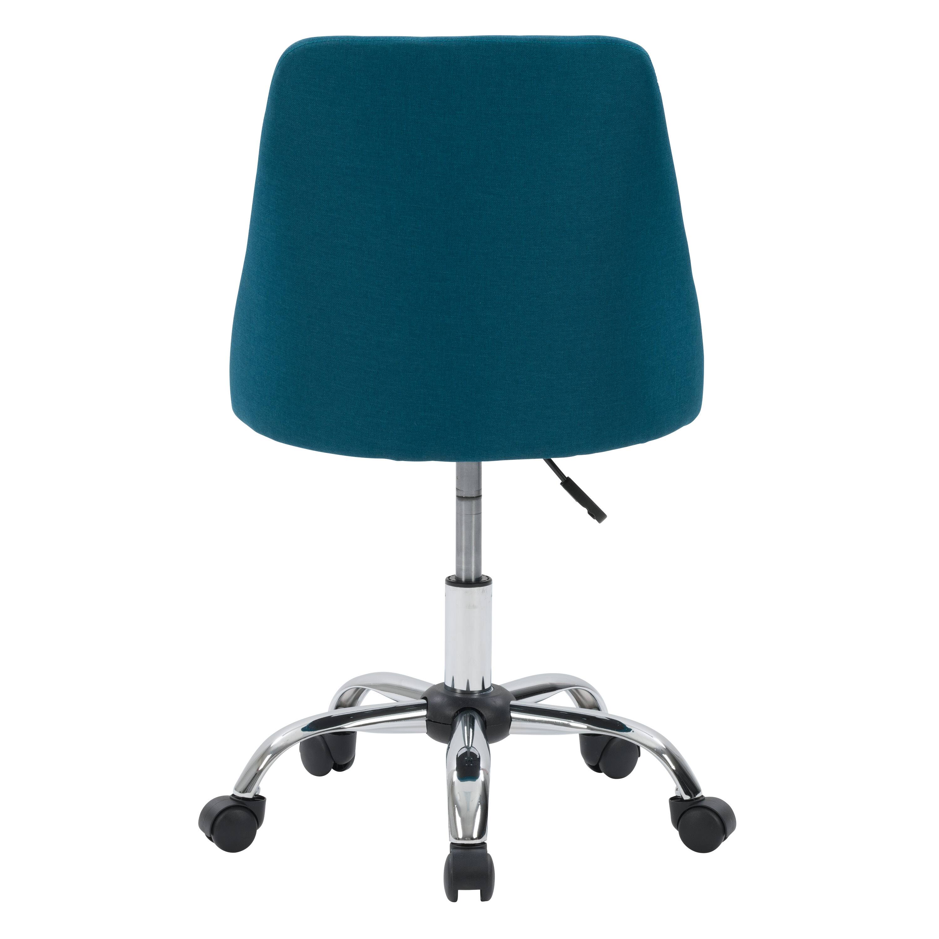 Alt View 13. CorLiving - Marlowe Upholstered Armless Task Chair - Dark Blue.