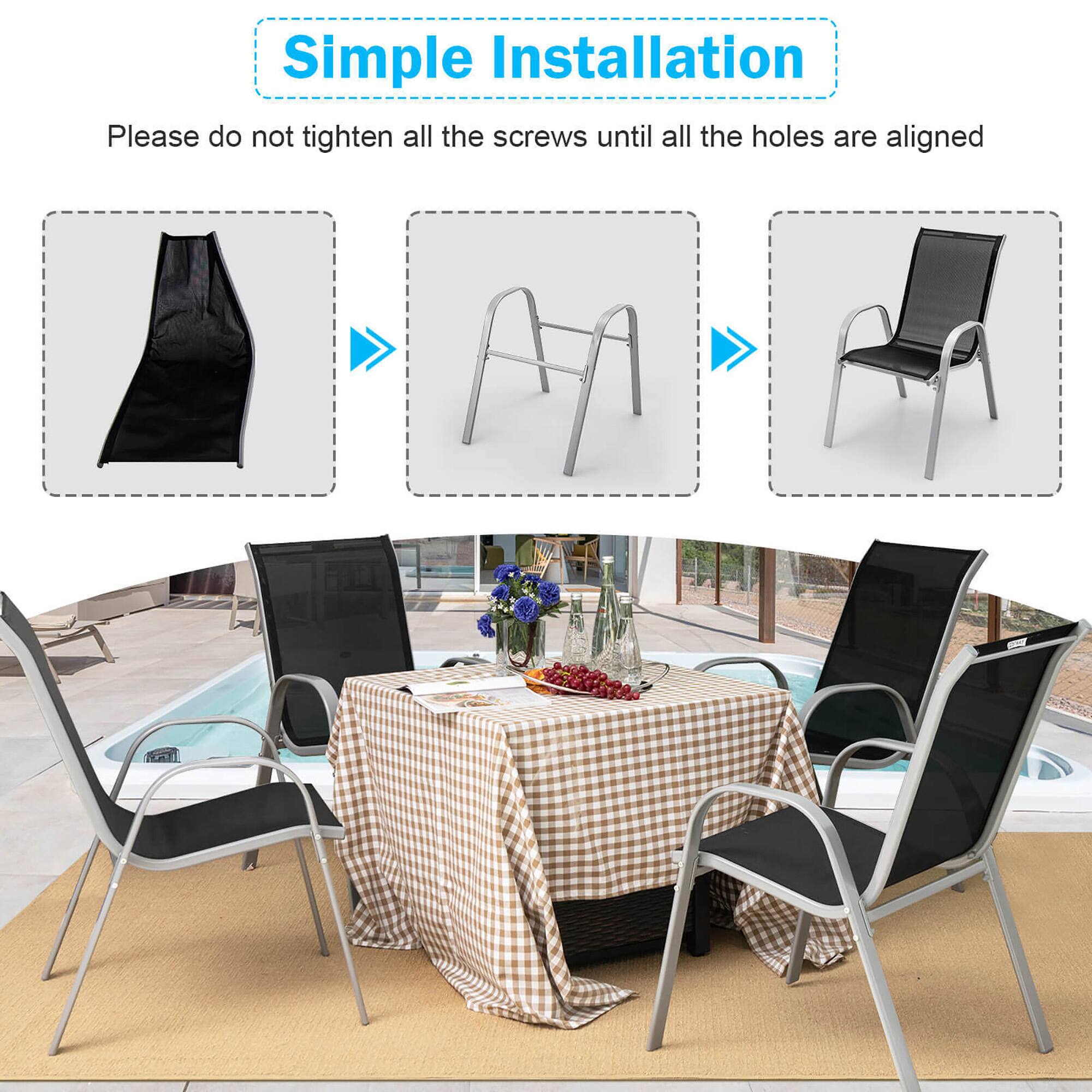 Simple Installation

Please do not tighten all the screws until all the holes are aligned