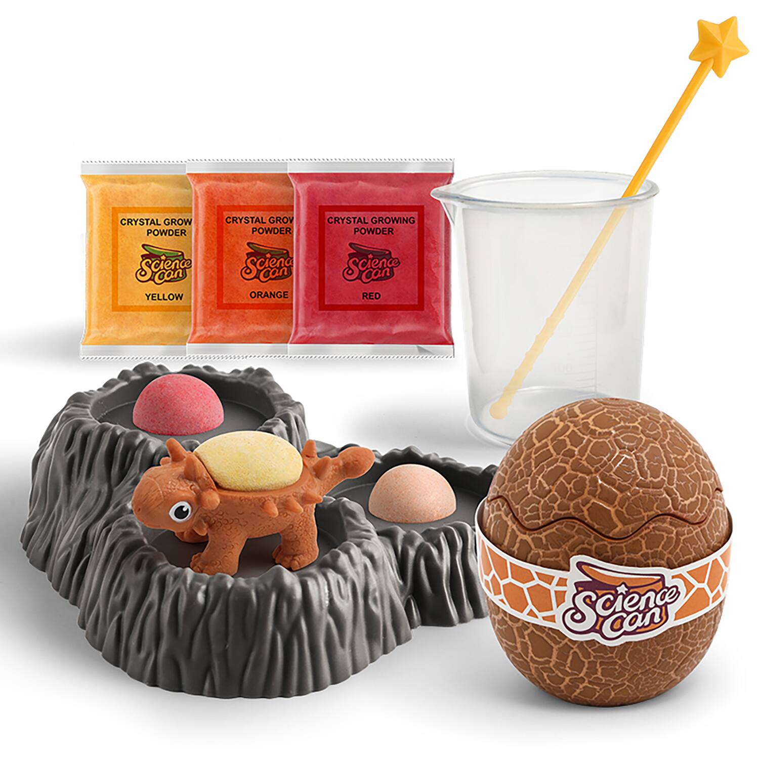 Hape Hape: Science Can: Crystal Dinosaur Growing Kit Ankylosaurus 8 ...