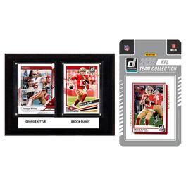 C&I Collectibles - San Francisco 49ers 6" x 8" Player Plaque & 2025 Team Trading Card Set - Multicolor