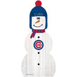 Fan Creations - Chicago Cubs 31'' Snowman Leaner - White