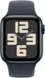 Alt View 11. Apple - Apple Watch SE 2nd Generation (GPS) 40mm Aluminum Case with Midnight Sport Band - M/L - Midnight.