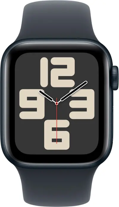 Apple Watch SE (GPS) 40mm Aluminum Case with Midnight Sport Band M/L Midnight MXE93LL/A - Best Buy