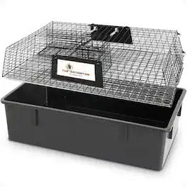 Rugged Ranch RATTR Ratinator Live Rat Multi-Catch Animal Metal 2 Door Trap Cage