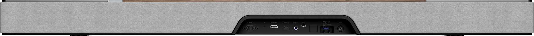 Back. Klipsch - Flexus CORE 200 3.1.2 Soundbar - Walnut.