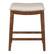Front. OSP Home Furnishings - Metro 24" Faux Leather Saddle Stool - Cream.