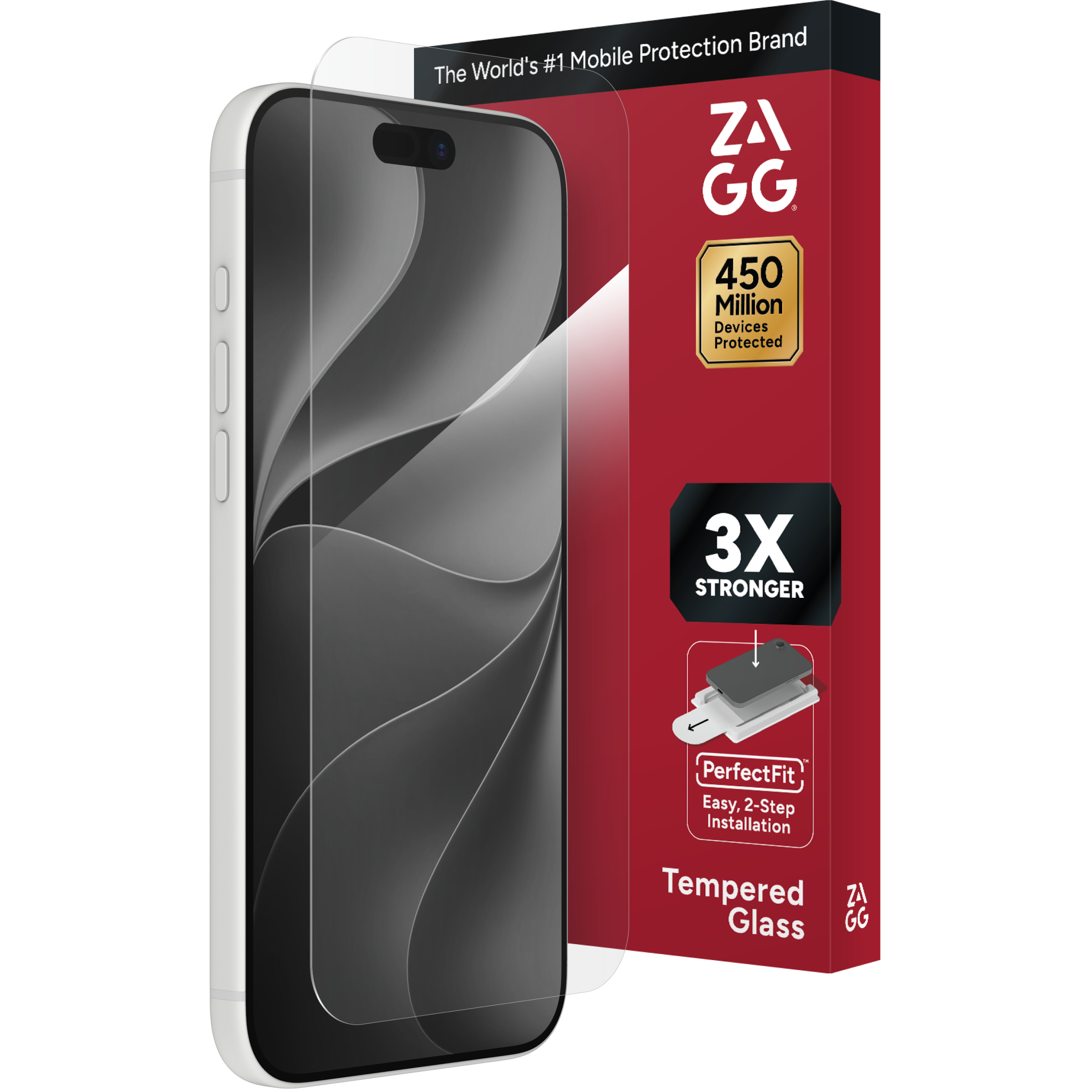 ZAGG - Glass+ Defense Screen Protector for Apple iPhone 18 Pro Max / iPhone 17 Pro Max - Clear