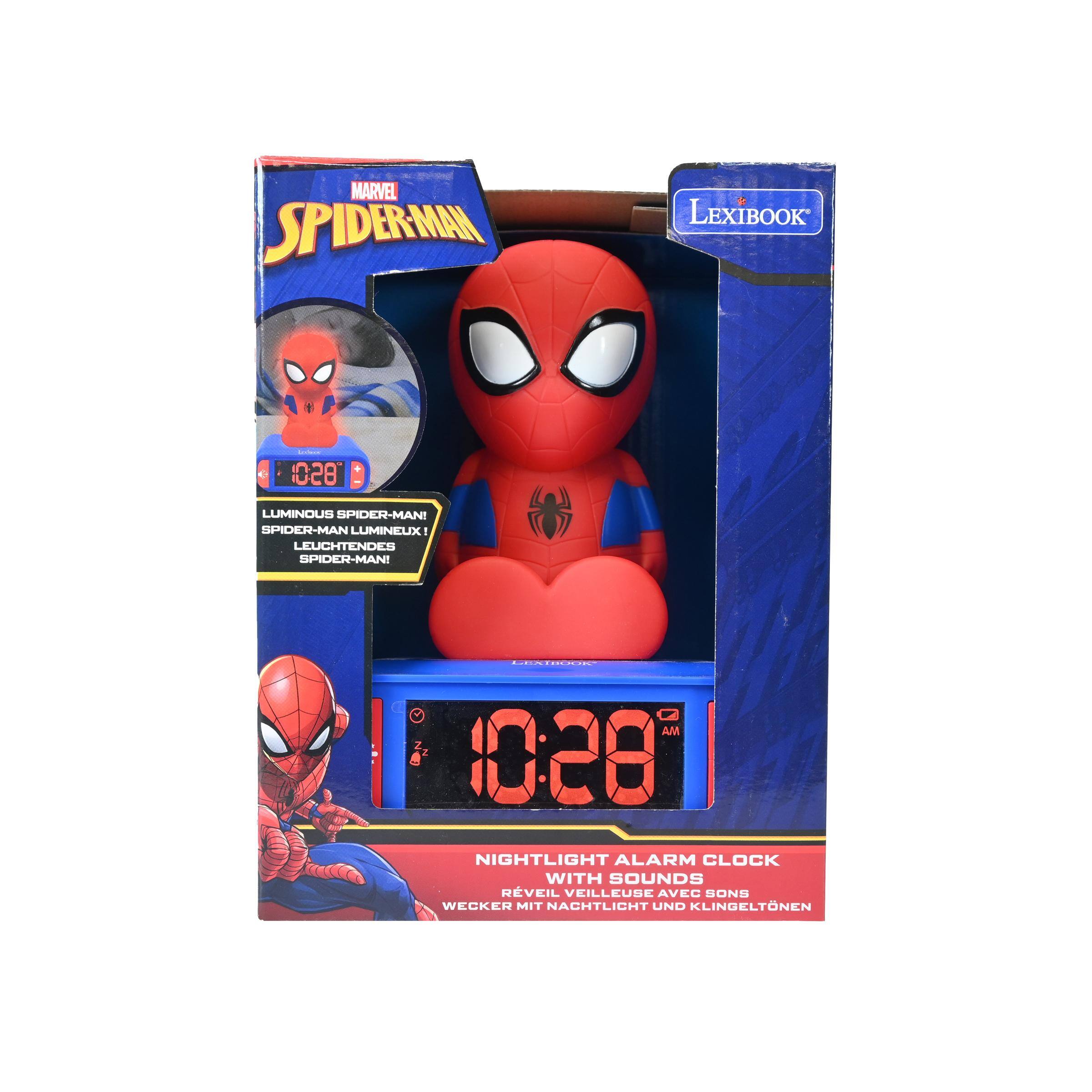 MARVEL SPIDER-MAN  
LEXIBOOK  
e  
850  
LUMINOUS SPIDER-MAN! SPIDER-MAN LUMINEUX! LEUCHTENDES SPIDER-MAN!  
LEXIBOOK AM Z 2 028 NIGHTLIGHT ALARM CLOCK WITH SOUNDS RVEIL VEILLEUSE AVEC SONS WECKER MIT NACHTLICHT UND KLINGELTÖNEN