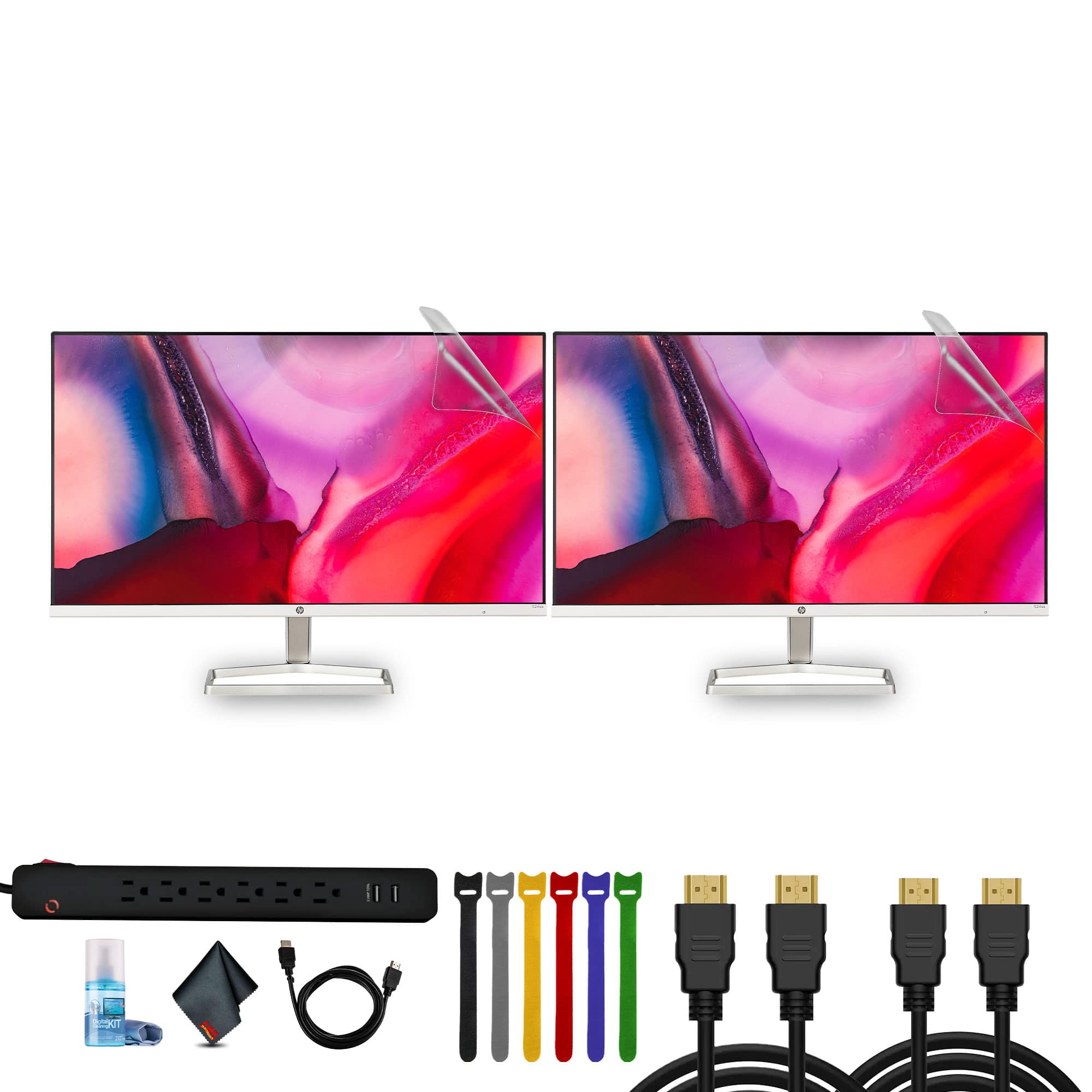 HP - Series 5 23.8 inch FHD Monitor with Speakers - 524SA Bundle
