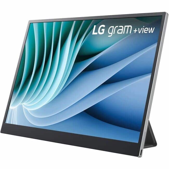 LG - 16MR70.ASDU 16" Class UW-QHD+ LCD Monitor - Silver, 16" Viewable - In-plane Switching (IPS) Technology - 2560 - Black