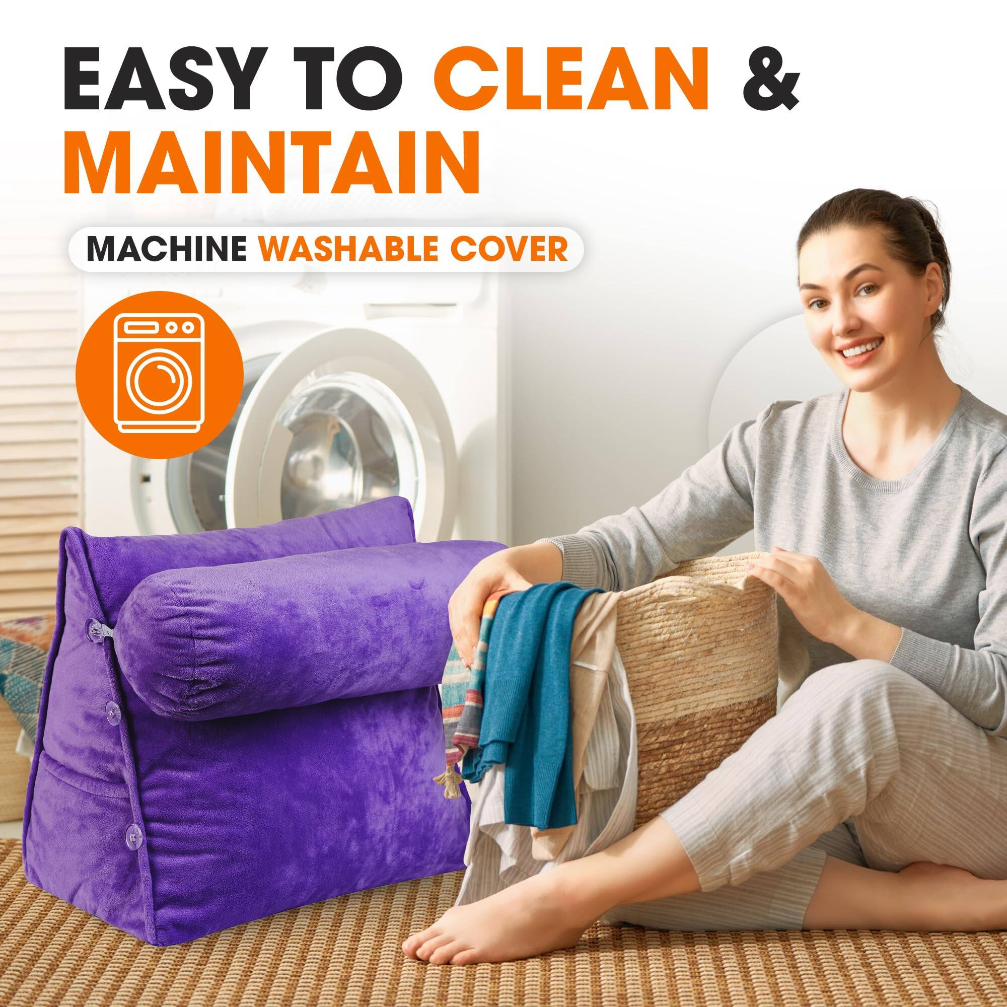 EASY TO CLEAN & MAINTAIN  
MACHINE WASHABLE COVER