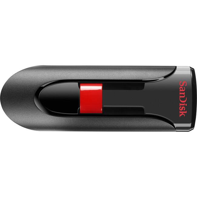 Front. SanDisk - SanDisk Cruzer Glide USB Flash Drive 64GB - 64 GB - USB 2.0 - Unknown.
