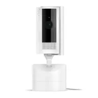 Ring - Pan-Tilt Indoor Security Cam with 360° Horizontal Pan Coverage, Live View & Two-Way Talk, and HD Video - White - Front_Zoom
