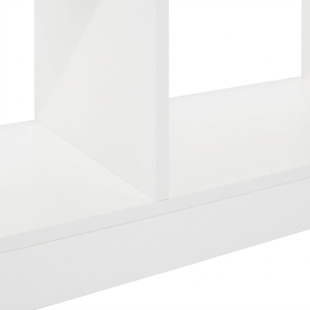 Alt View 2. FurniFact - Engineered Wood bookcase with clean design for versatile storage - White.