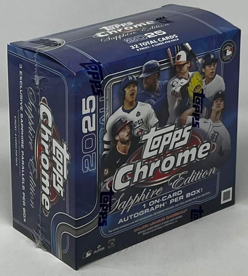 2025 Topps Chrome Baseball Saphire Edition Box