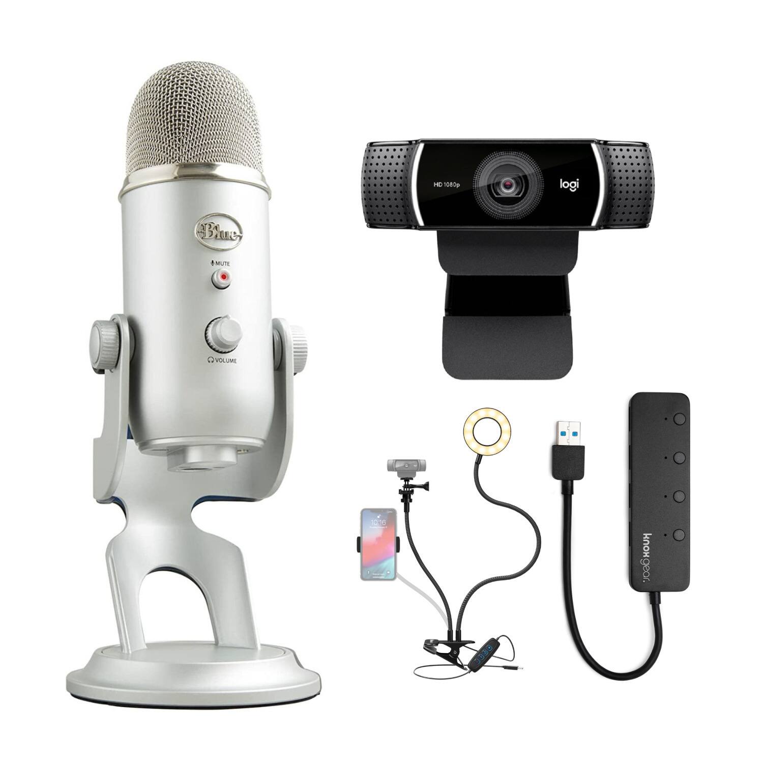 Blue Microphones - Yeti Premium Multi-Pattern USB Microphone Bundle