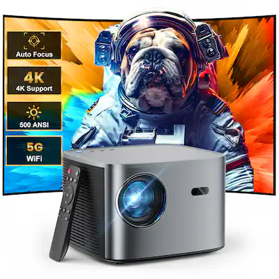 Groview Native 1080p Projector with Auto Focus Correction and 4K Groview Native 1080p Projector with Auto Focus Correction and 4K