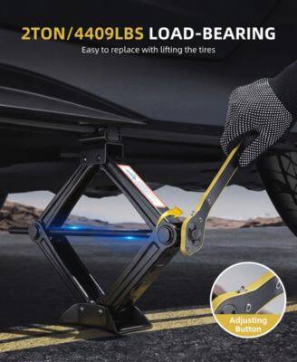 2TON/4409LBS LOAD-BEARING  
Easy to replace with lifting the tires  
Adjusting Button