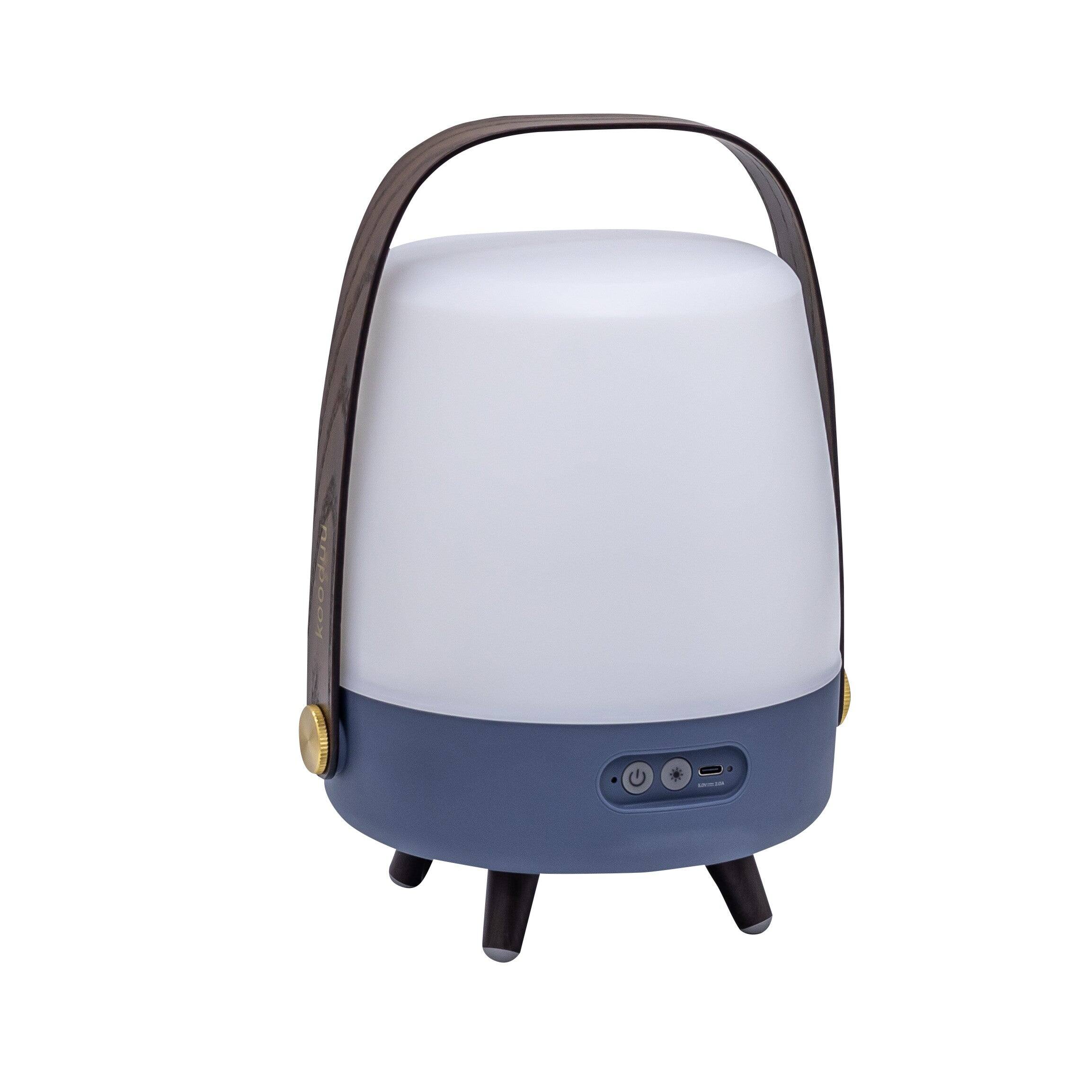 Alt View 10. Kooduu - Lite Up Play Mini, Ocean - Cordless rechargeable indoor/outdoor speaker Lamp, Sound by JBL.