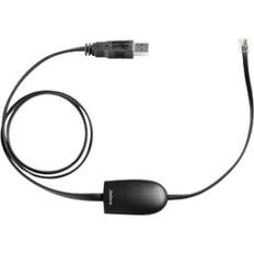 Front. Jabra - Jabra Service Cable - USB Data Transfer Cable for Headset, Audio Device - First End: 1 x Auxiliary - Male - Second End:.