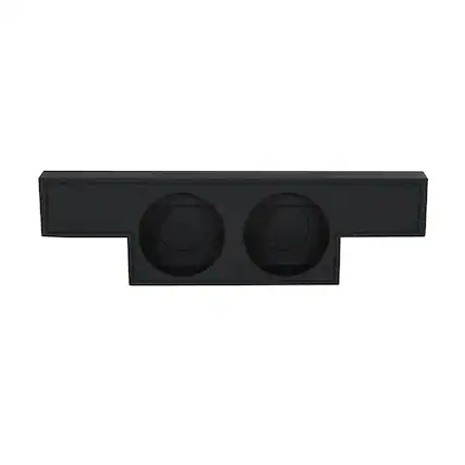 Front. QPower - QPower Dual 12" Sub Box for Chevy Silverado 1500, GMC Sierra 1500 (Non-HD) 04-06.