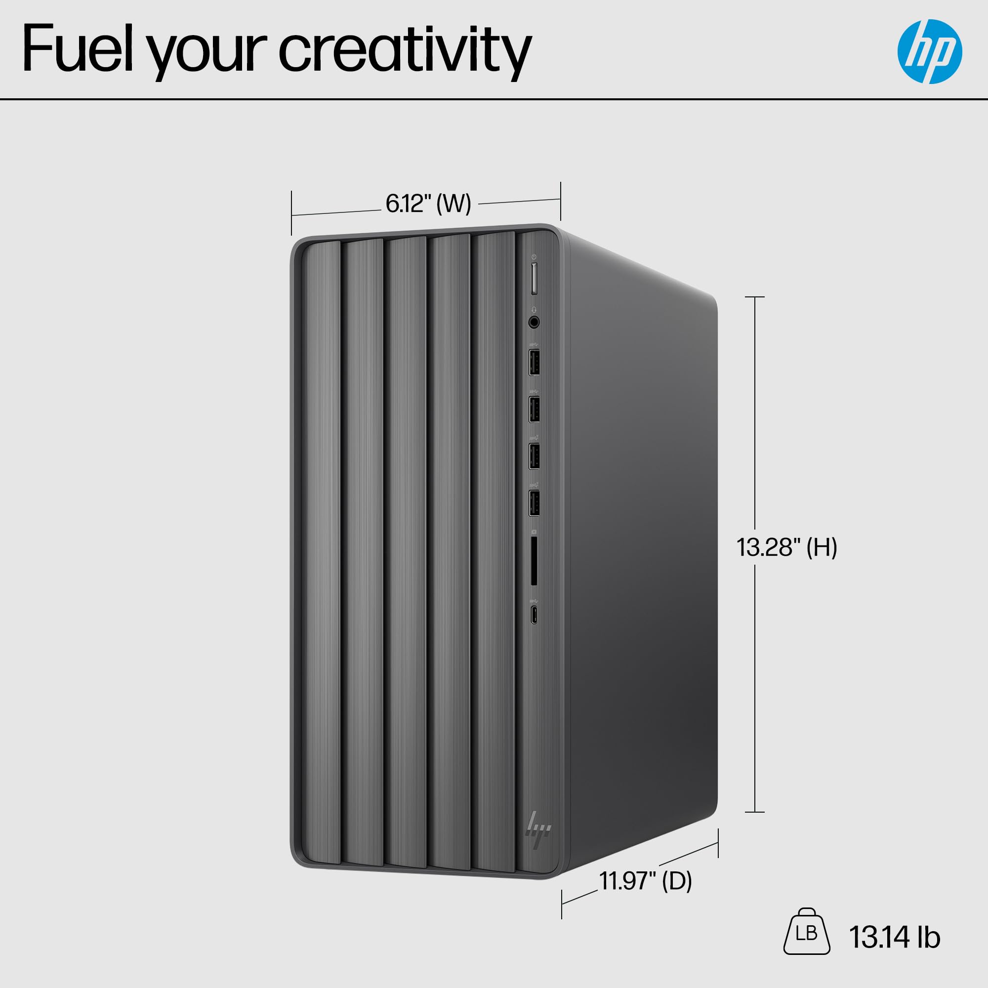 Fuel your creativity  
hp  
6.12" (W) 13.28" (H) 11.97" (D)  
LB 13.14 lb