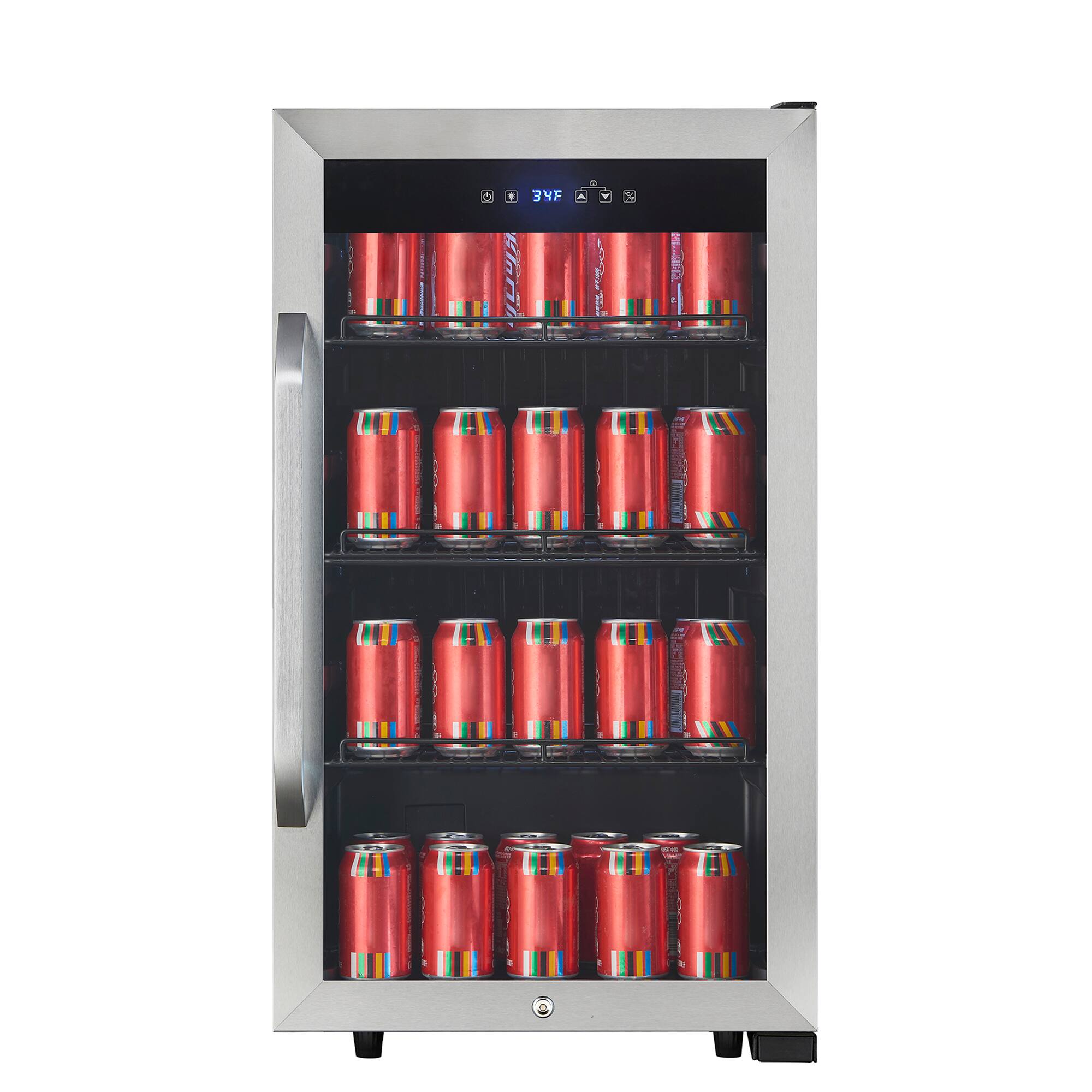 Alt View 7. Magic Chef - Commercial 3 .1 cu ft Countertop 8 3 can Beverage Cooler in Stainless Steel - Black.