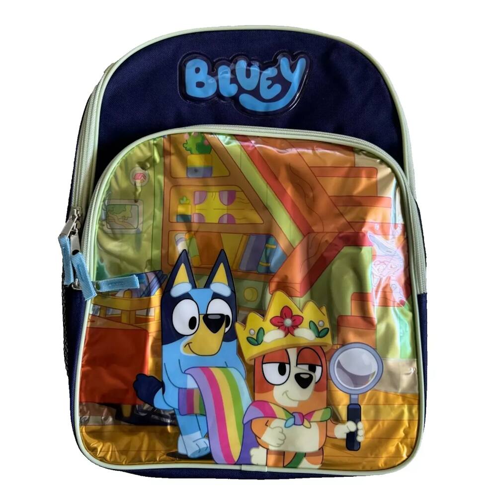 Alt View 3. UPD - Bluey 16" Backpack Bluey and Bingo - Multicolored.