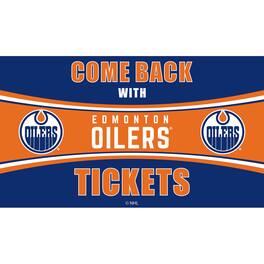 Evergreen Enterprises - Edmonton Oilers 28" x 16" Come Back With Tickets Door Mat - Multicolor