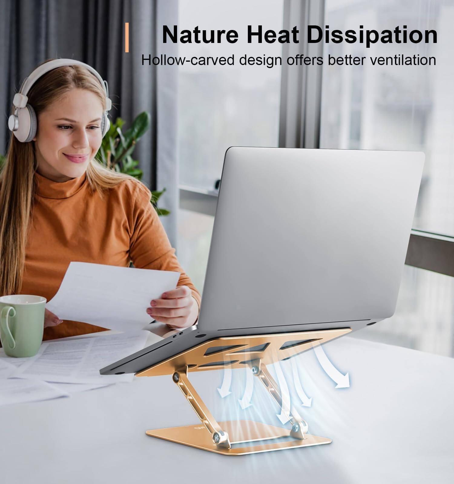 Nature Heat Dissipation  
Hollow-carved design offers better ventilation