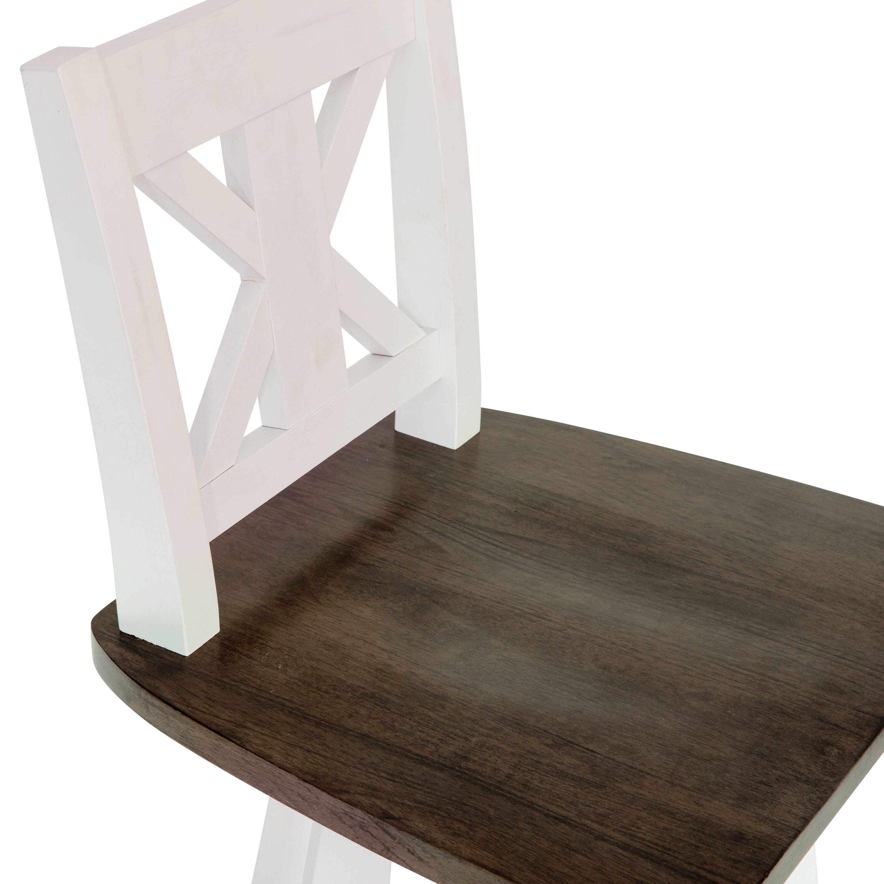 Alt View 9. Emma + Oliver - Luther Wooden Modern Farmhouse Swivel Dining Stool with Decorative Carved Back - Antique White Wash Frame/Gray Wash Seat.