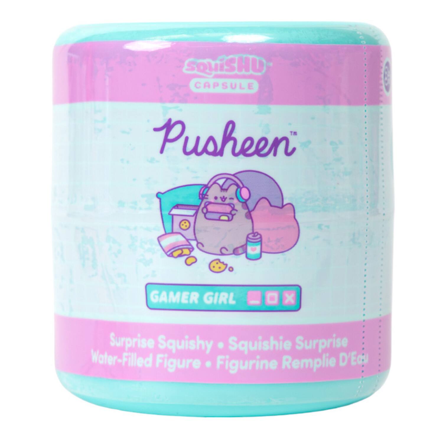 Capsule Pusheen The Cat Surprise Blind Collectible Surprise Toy Squishy Figurine SquiSHU Series 7 Gamer Girl - 1 Pc Myst