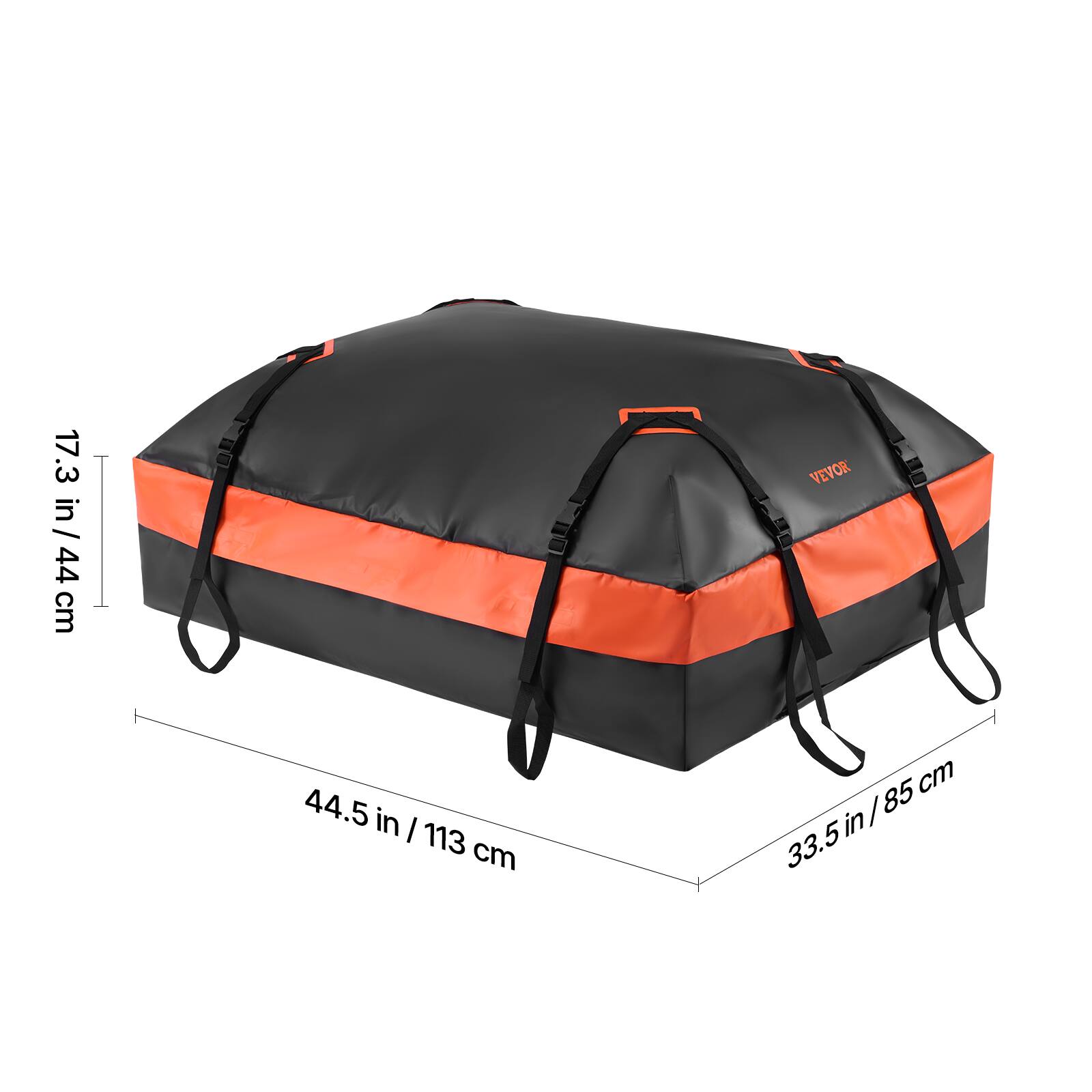 17.3 in / 44 cm  
44.5 in / 113 cm  
33.5 in / 85 cm