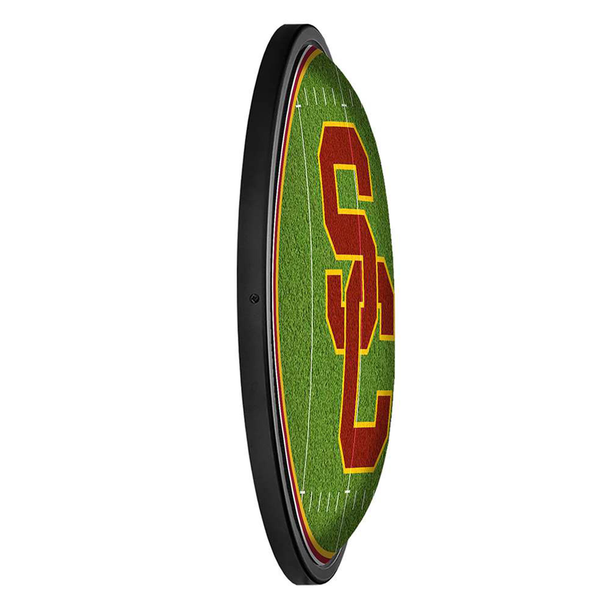 Alt View 3. The Fan-Brand - USC Trojans Football 18'' Round Slimline Illuminated Wall Sign - Multicolor.