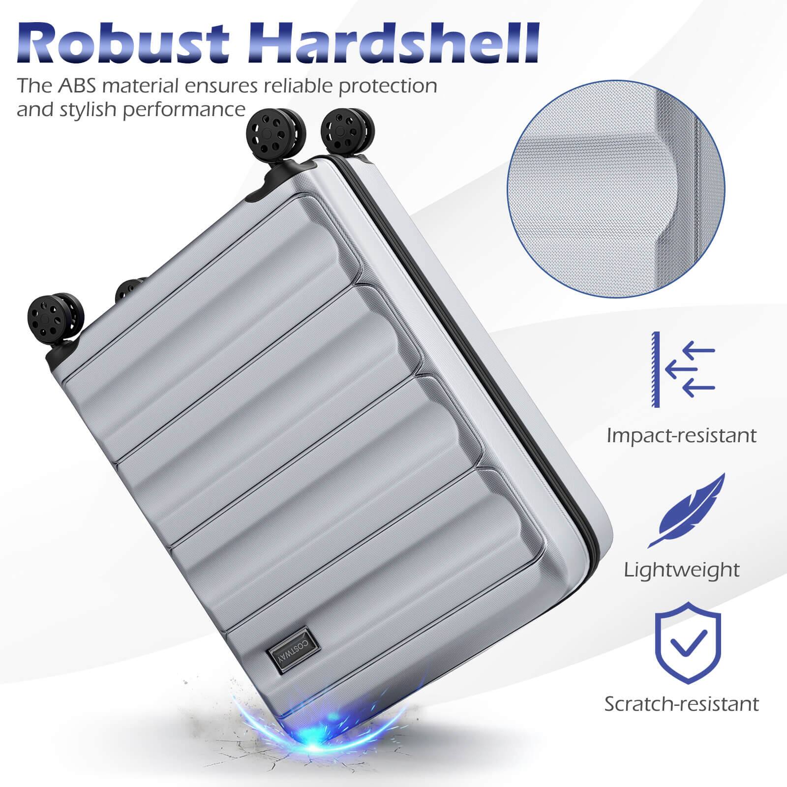 Robust Hardshell  
The ABS material ensures reliable protection and stylish performance  

- Impact-resistant  
- Lightweight  
- Scratch-resistant