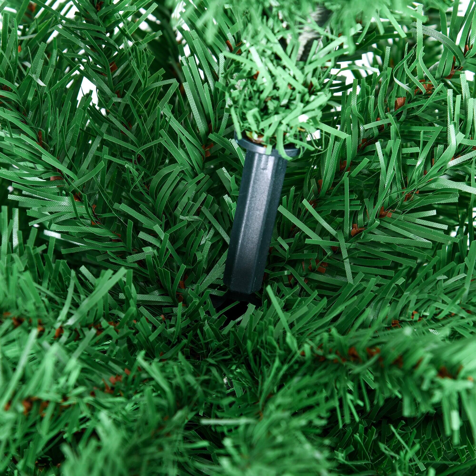 Back. BreeBe - 6 ft Artificial Pencil Christmas Tree - Light Green.