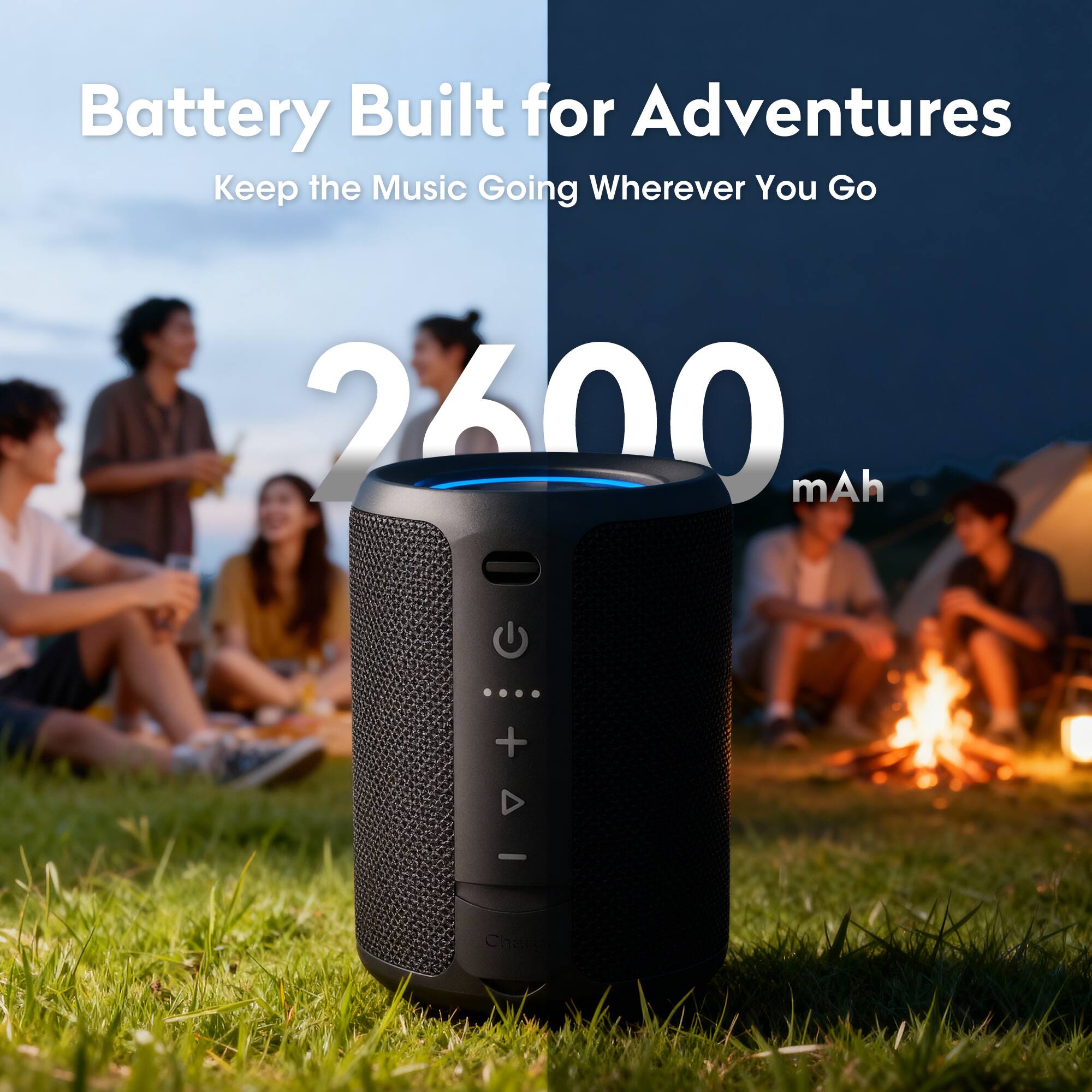 Battery Built for Adventures  
Keep the Music Going Wherever You Go  
2600 mAh