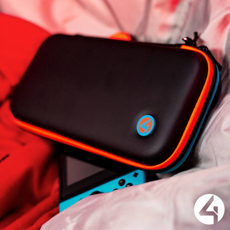 Alt View 7. 4Gamers - Premium Travel Case Compatible with Nintendo Switch & Switch Lite and OLED Edition SWL-01-4G - Black.