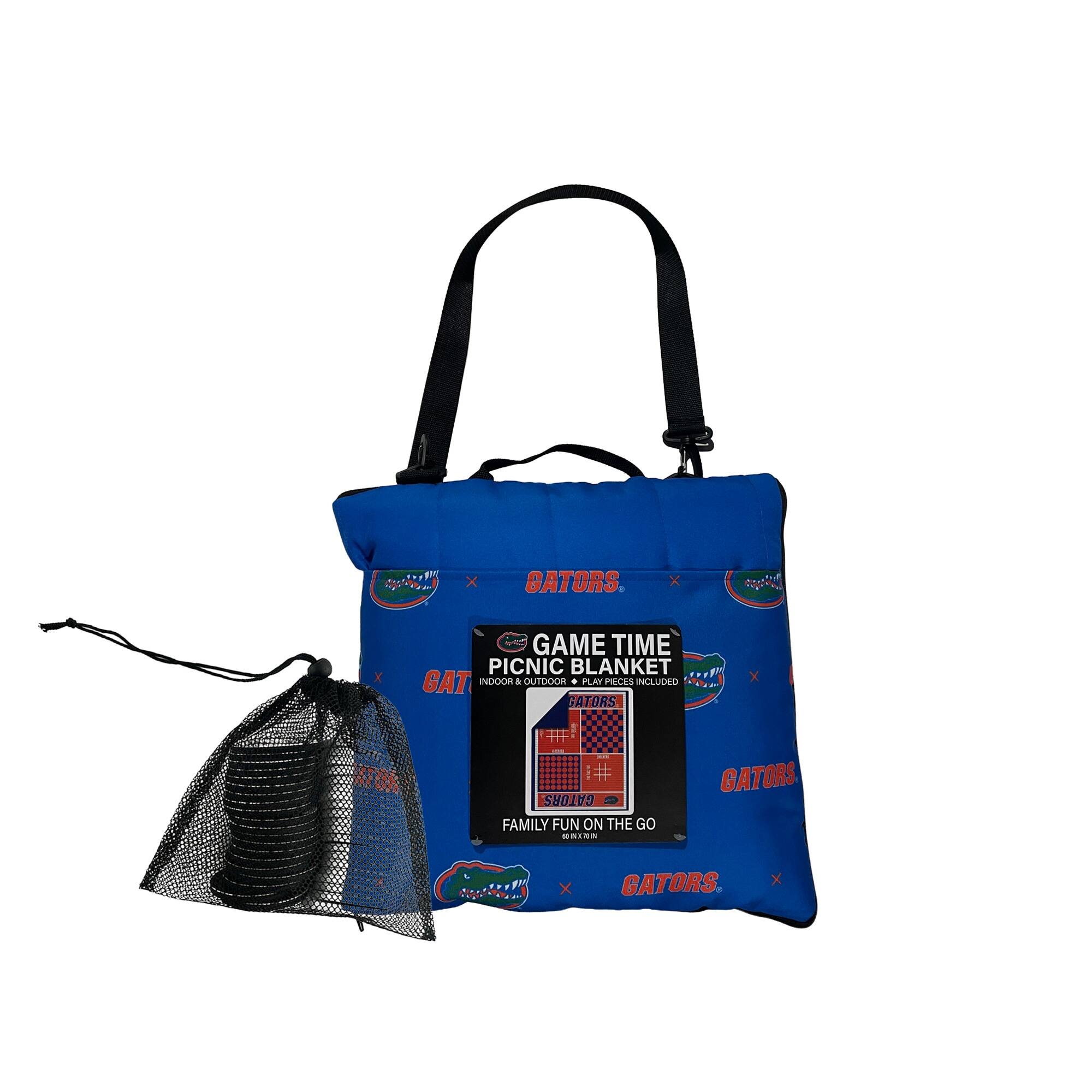 GATORS GAME TIME PICNIC BLANKET INDOOR & OUTDOOR PLAY RULES INCLUDED FAMILY FUN ON THE GO