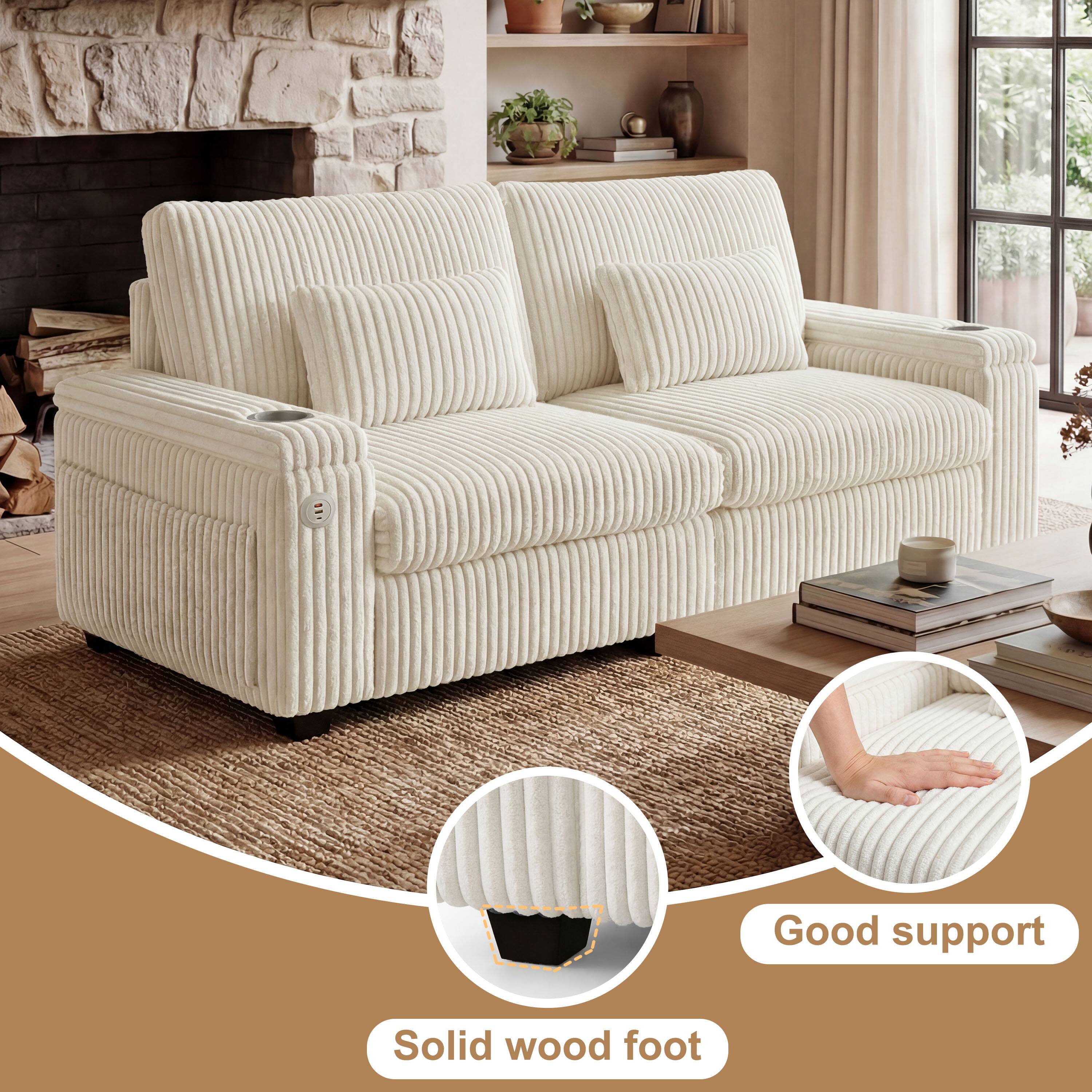 Good support  
Solid wood foot