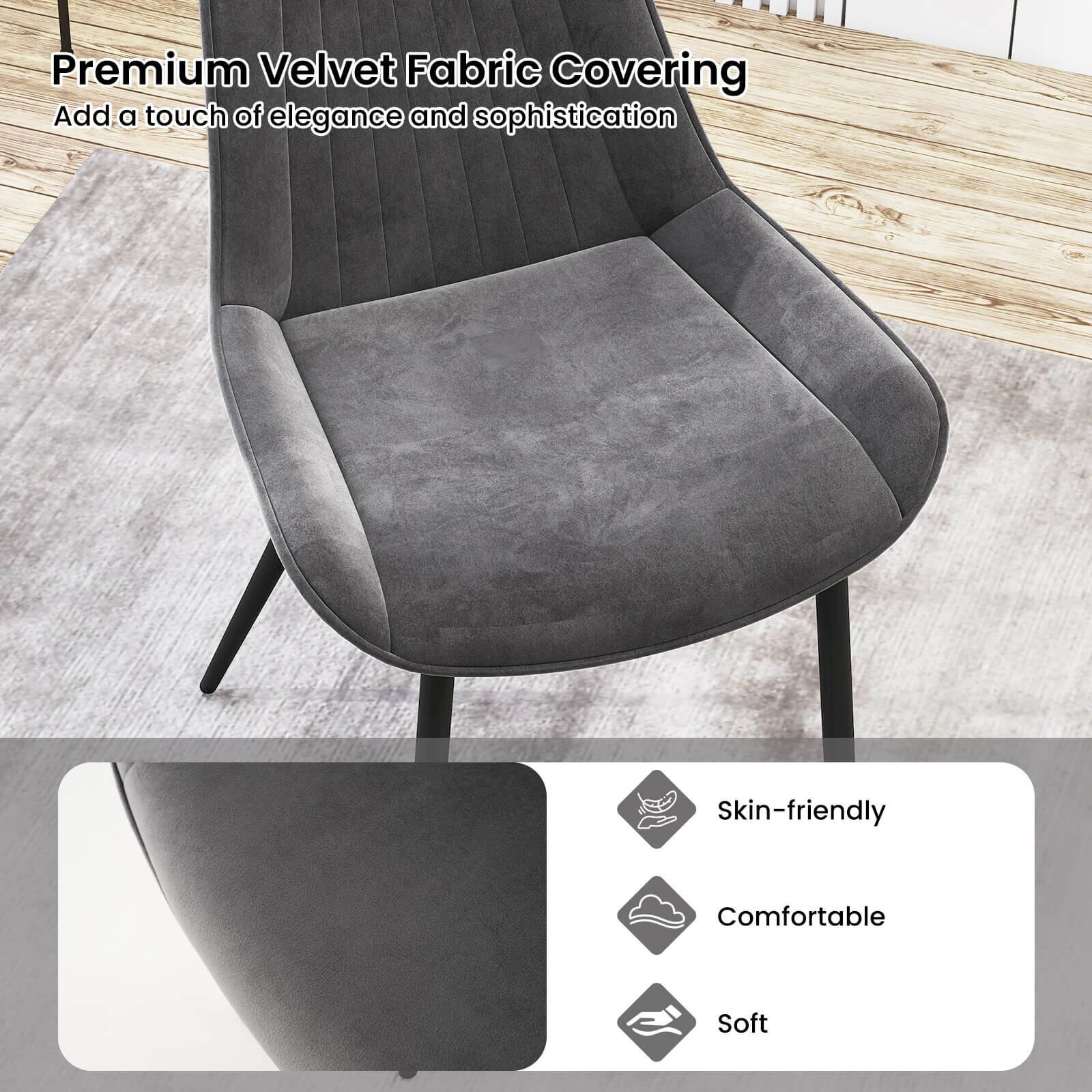 Premium Velvet Fabric Covering  
Add a touch of elegance and sophistication  

Skin-friendly  
Comfortable  
Soft