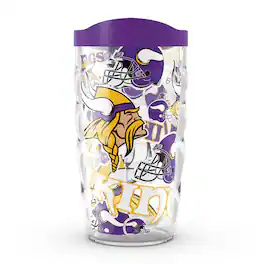 Tervis - Minnesota Vikings 10oz. Allover Classic Wavy Tumbler - Multicolor