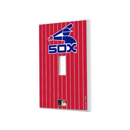 Keyscaper - Chicago White Sox 1976-1981 Cooperstown Pinstripe Single Toggle Light Switch Plate - Multicolor