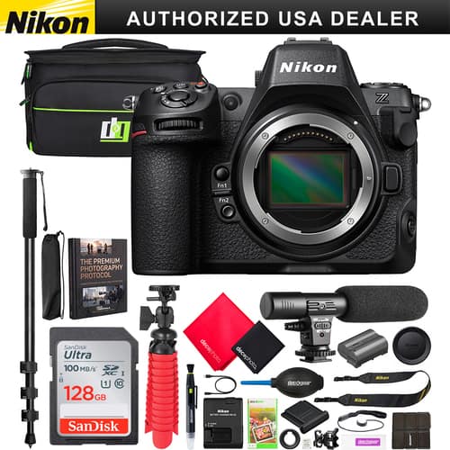 Nikon AUTHORIZED USA DEALER

Nikon Z

Fn1
Fn2

THE PREMIUM PHOTOGRAPHY PROTOCOL

SanDisk Ultra 100 MB/s XC X 10 128GB

decaphoto decephoto

COLD decogner

Nikea Niker

Nikes

SanDisk

docolor