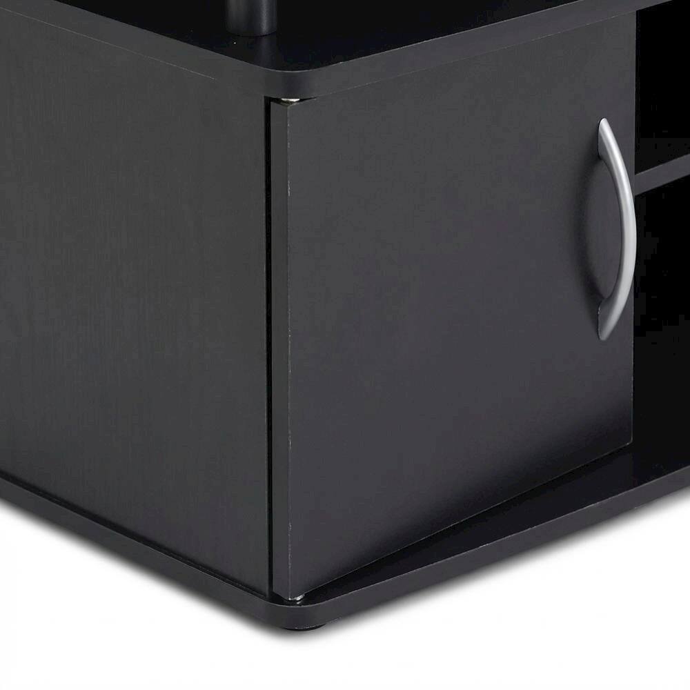 Alt View 2. FurniFact - Contemporary Large Entertainment Center for Up to 50-In TV with Storage - Black.