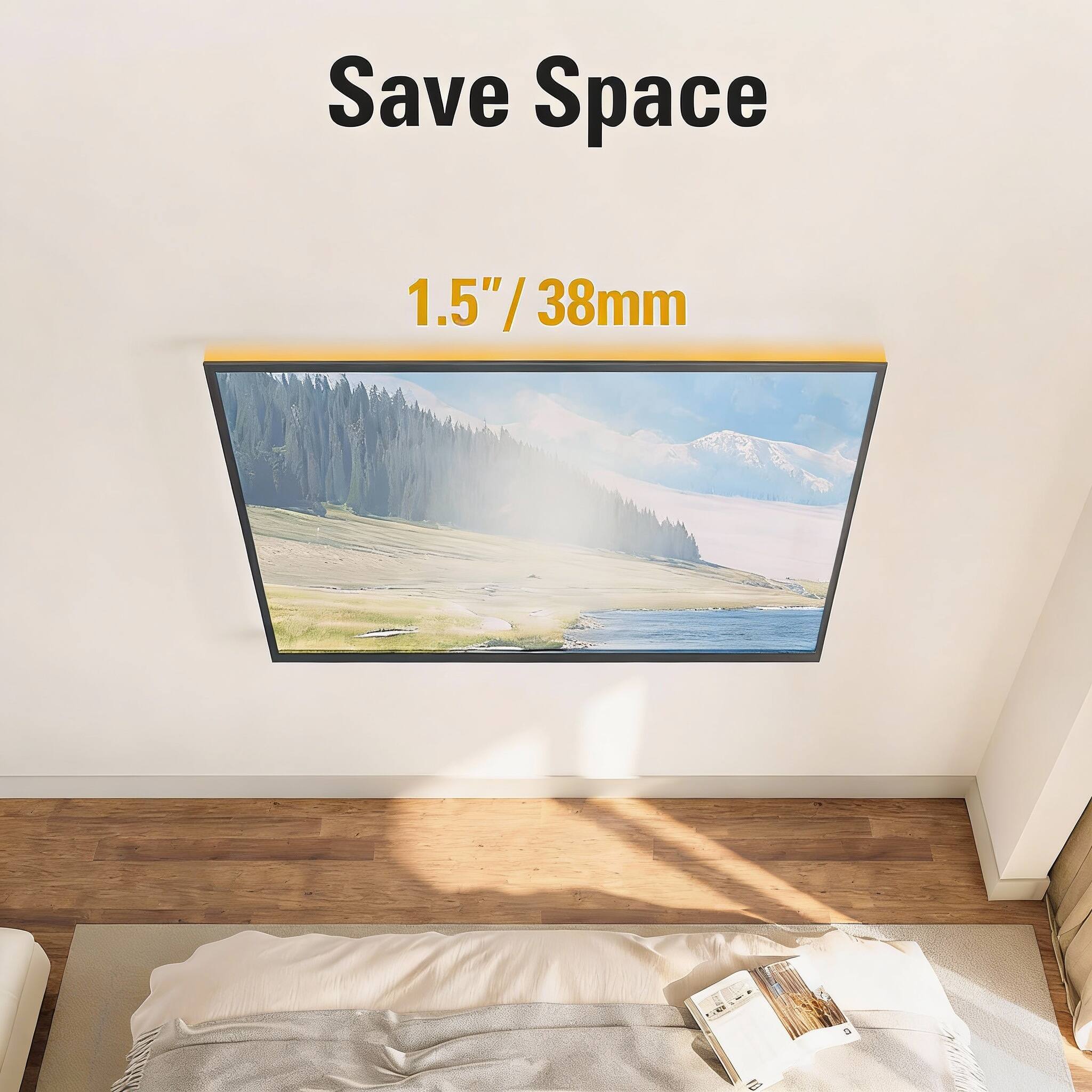 Save Space  
1.5" / 38mm