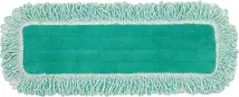 RubberMaid - Hygen Microfiber Dust Mop Pad with Fringe, Dry, 24" - Green