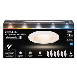 FEIT ELECTRIC - Feit LED Retrofits White 5 in. W LED Canless Recessed Downlight 9 W