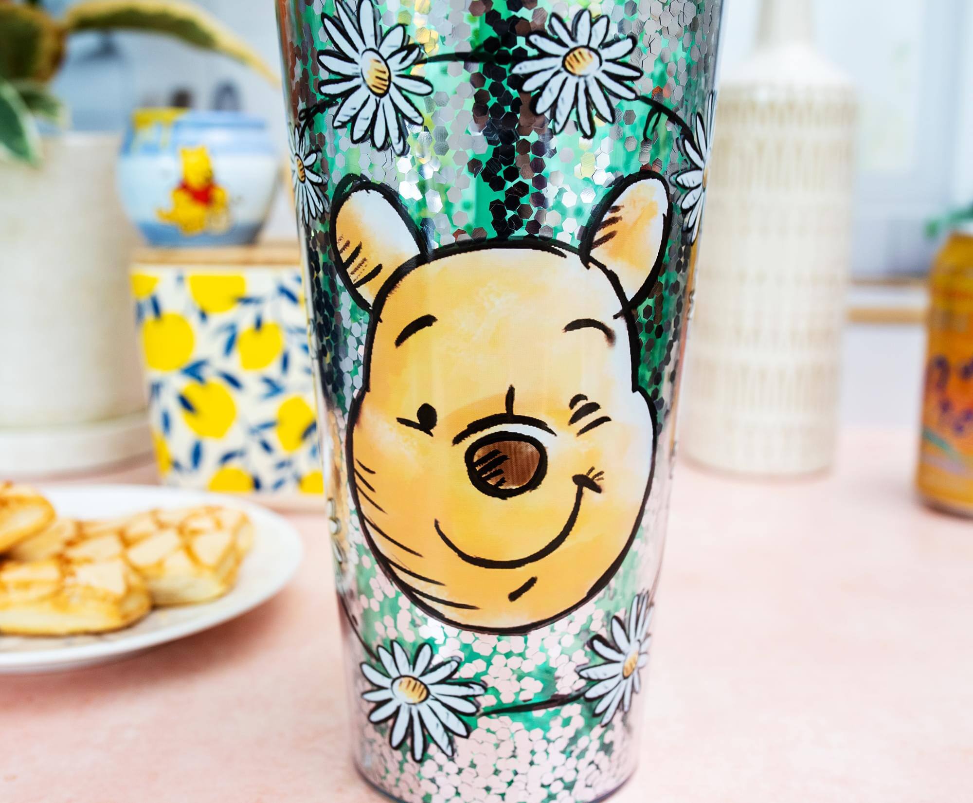 Alt View 2. Disney - Disney Winnie the Pooh Confetti Carnival Cup With Lid and Straw | Hold 32 Ounces - Yellow.